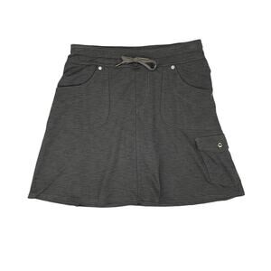 Kuhl Skort Womens XS Extra Small Charcoal Mova Lined Drawstring Stretch Hiking